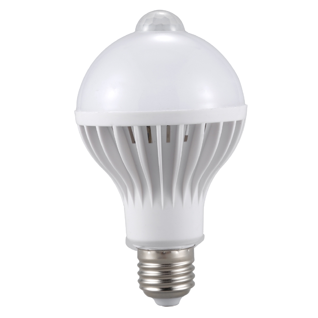 E27 Led Bulb Light Motion Sensor Light Led Pir Motion Sensor Lamp Globe Bulb Light Lamp 7w Shopee Indonesia