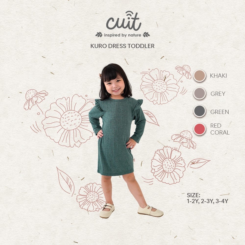 Cuit Kimmy Kuro Dress Toddler - Dress Anak (RANDOM)