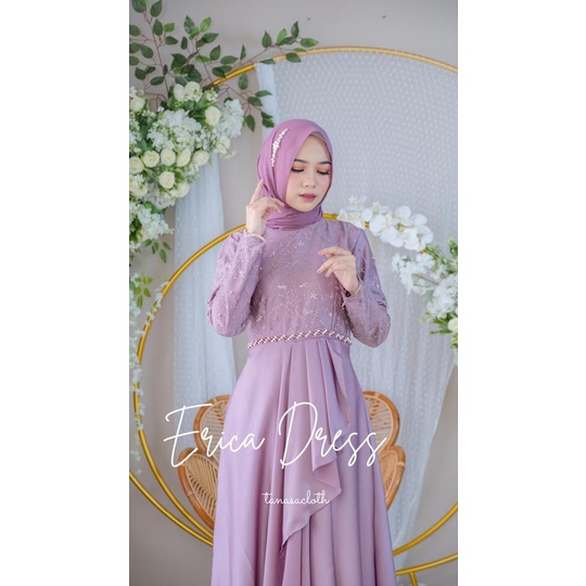 ERICA DRESS | Dress Payet | Gaun Muslimah | Gamis Remaja