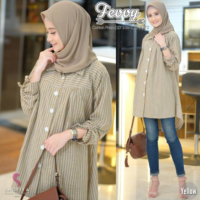 FEVVY TUNIK // ORIGINAL BY SHOFIYA // SHOFIYA ORIGINAL SOLO