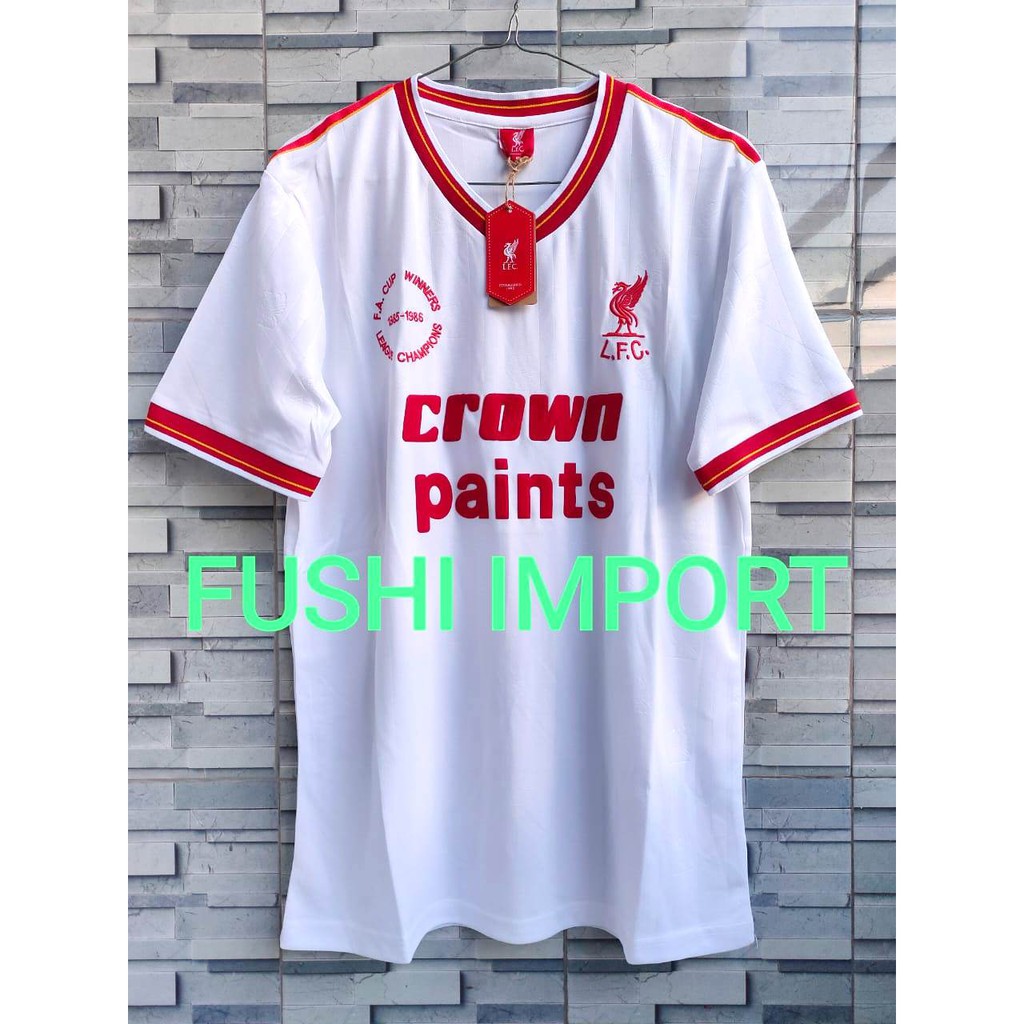 HQ RETRO JERSEY BOLA LVRPLL AWAY 1986 ( FA CUP WINNERS ) GO HQ IMPORT