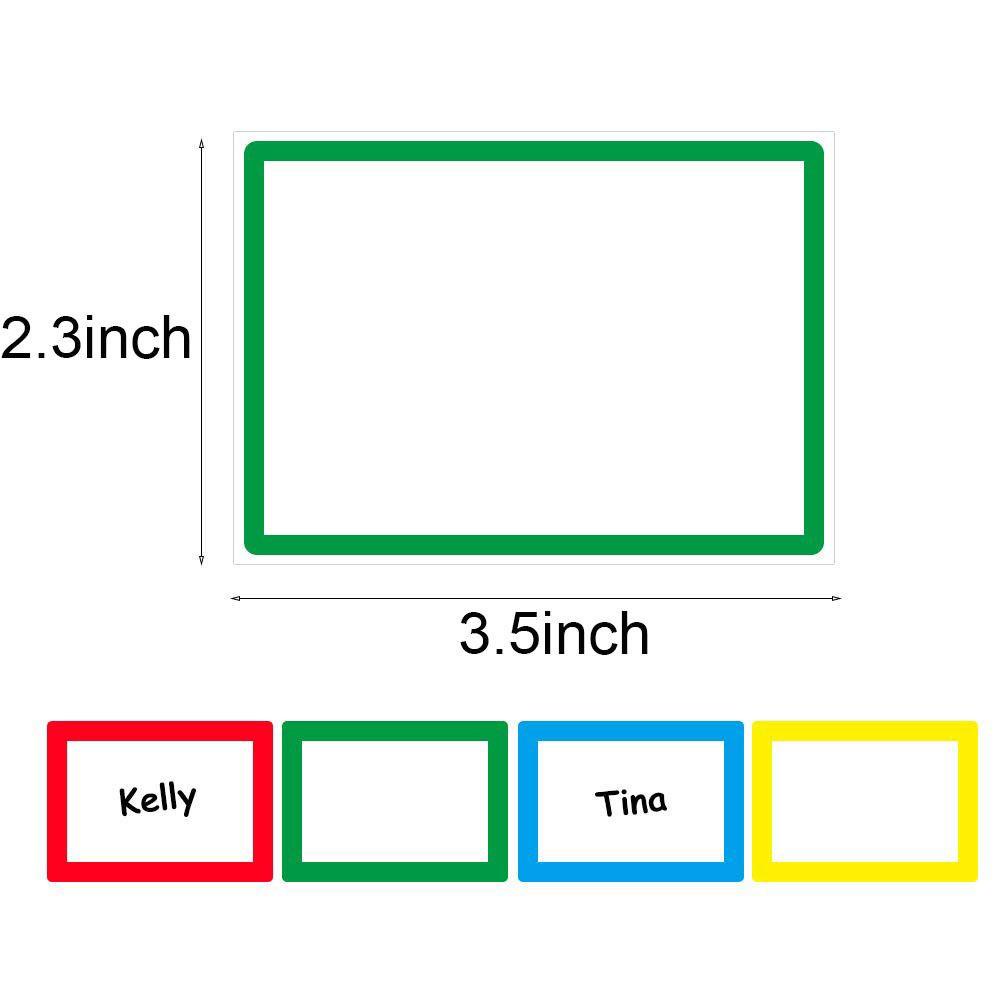 150pcs / Roll Kertas Label Nama Dengan Perekat Untuk Kemasan