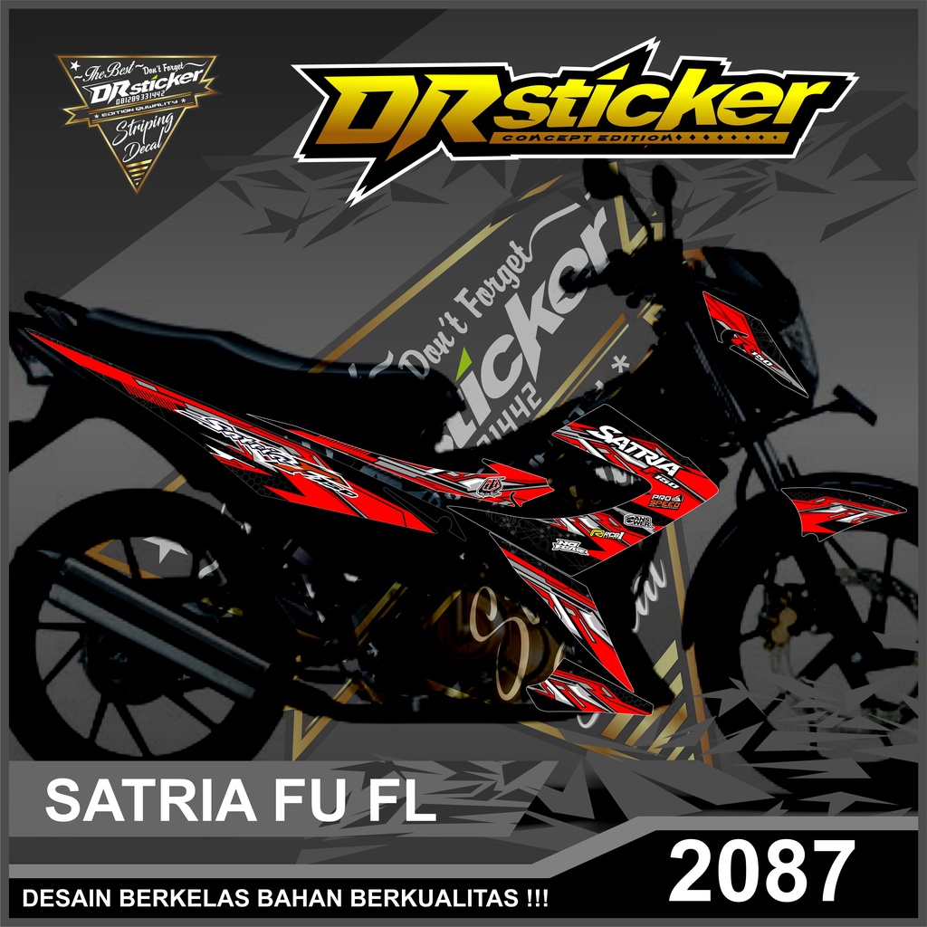 2087 Sticker Striping Variasi List Satria Fu Fl 2014 Desain Grafis