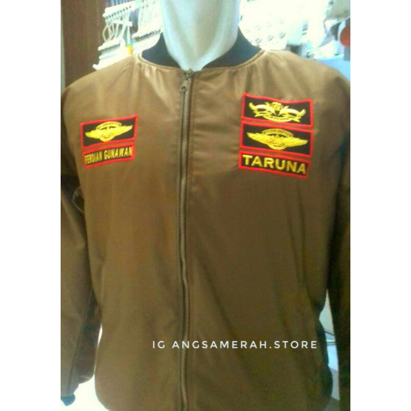 JAKET TARUNA CUSTOM BISA REQUEST NAMA DAN LOGO