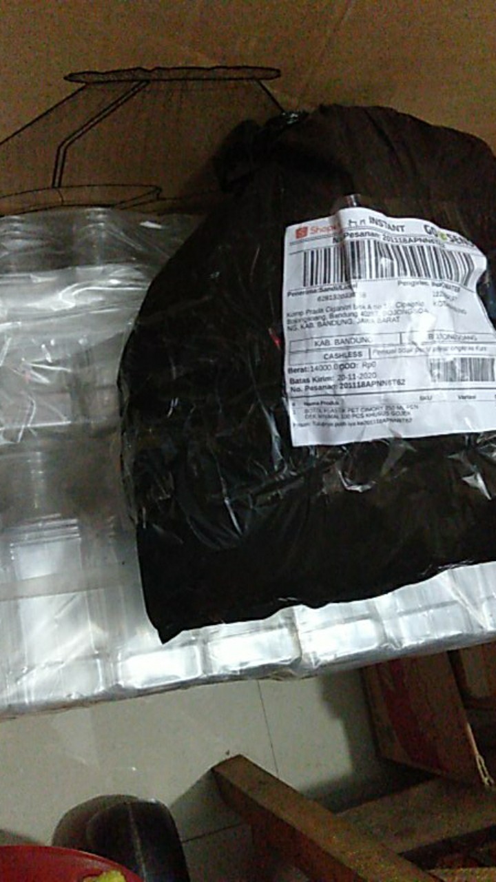 Botol Plastik Pet Cimory 250 Ml Pendek Minimal 100 Pcs Khusus Gojek