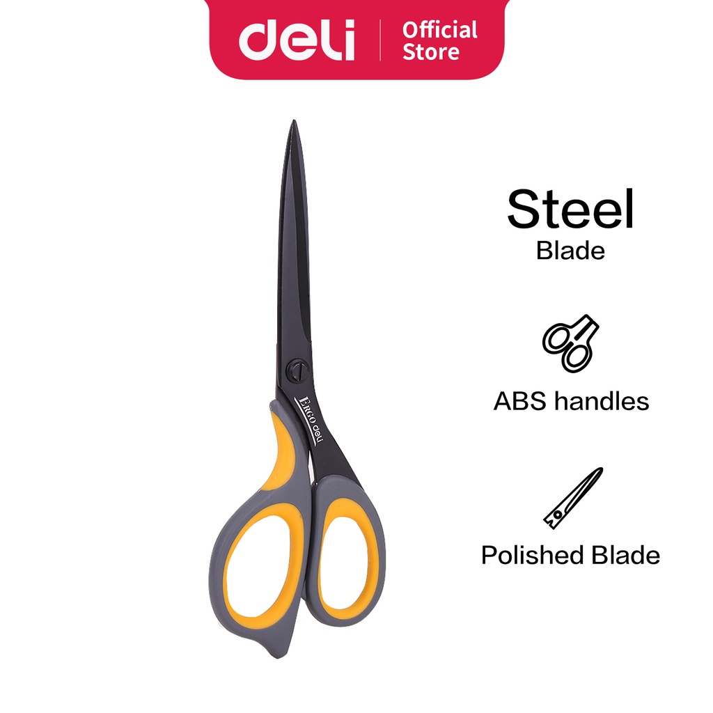 

Deli Teflon Scissors Gunting Teflon 210mm Anti Lengket Desain Ergonomis E77757