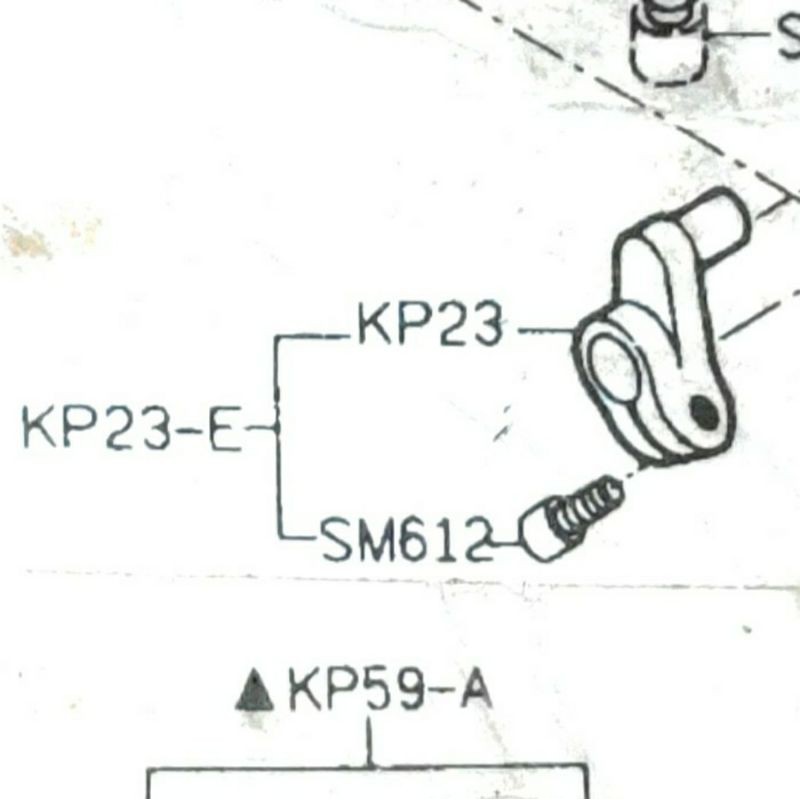 KP23-E Tahanan Angka 6 Kasar Halus - Mesin Obras F700