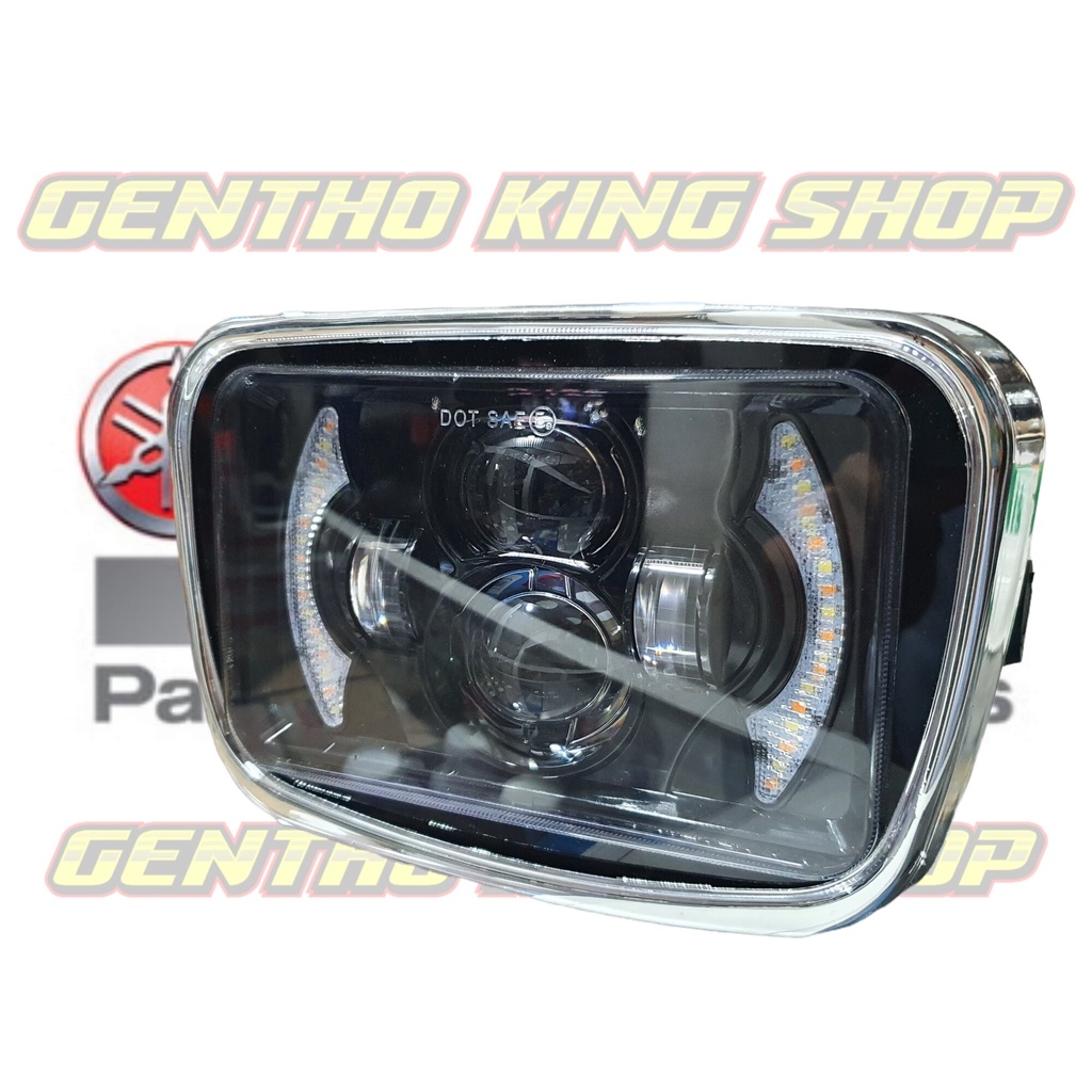 Jual LAMPU DEPAN RX KING OVAL DAYMAKER TERANG BUTTERFLY RING DAN BATOK