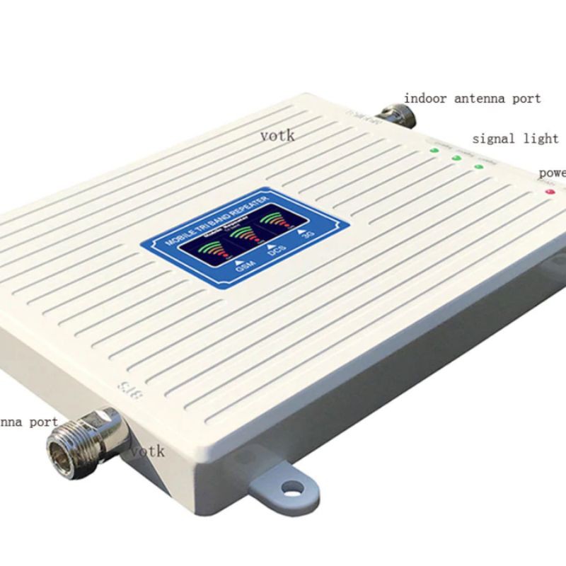 Tri Band Cell Phone Signal Booster 900mhz 1800mhz 2100mhz