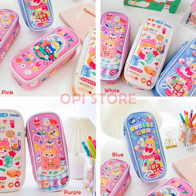 

Tempat Pencil Anak Kotak Pensil Lucu Korea Anak Perempuan Wanita Dewasa Korean Blue Pink