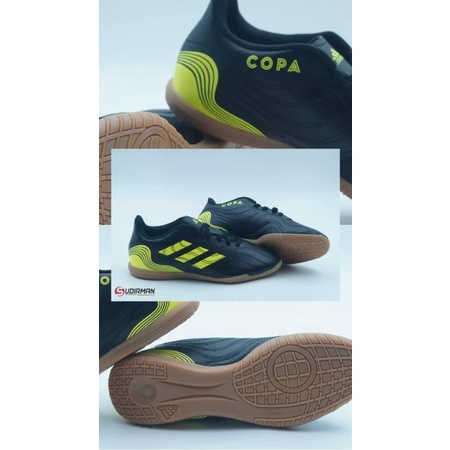 Adidas Sepatu Futsal Copa Sense.4 Black Lime Green BNIB