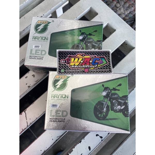 lampu depan led rtd 6 sisi raiton original