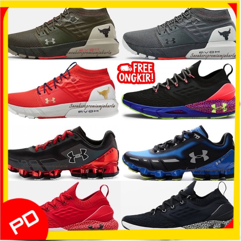 UNDER ARMOUR PROJECT ROCK // UNDER ARMOUR SCORPIO // UNDER ARMOUR HOVR PHANTOM  PREMIUM ORIGINAL - R