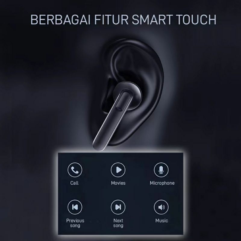 MOFIT Headset Earphone Bluetooth MO-18 TWS True Wireless Stereo