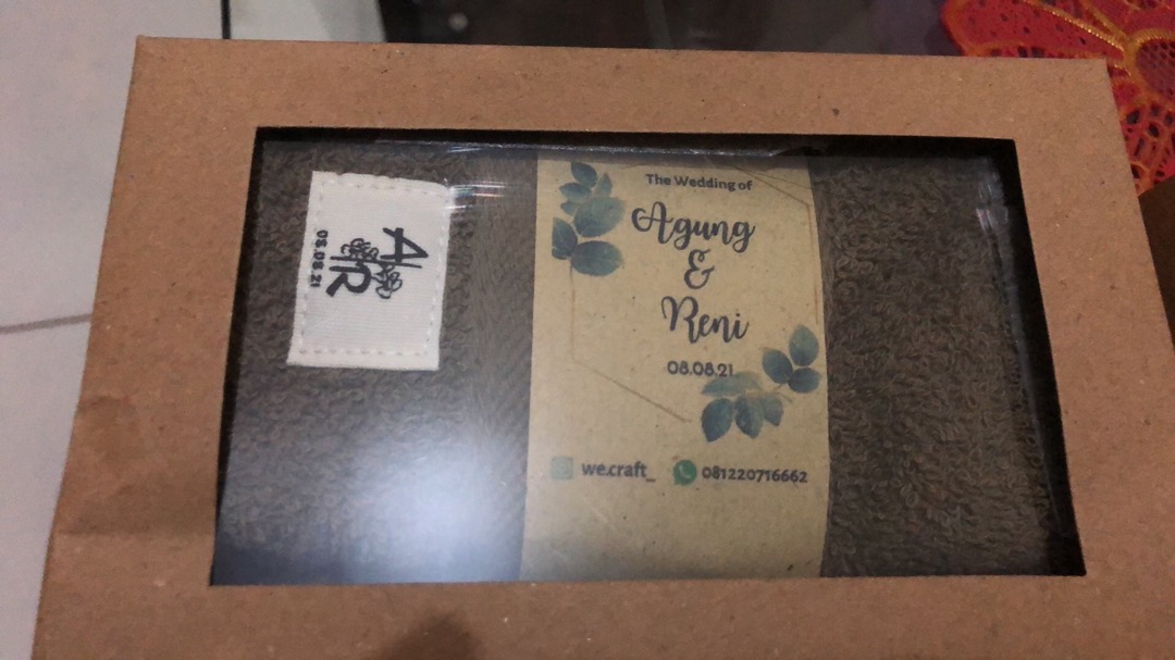 Souvenir Handuk Packaging Box