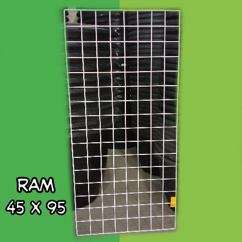 Ram Kawat Besi 95 x 45 cm untuk pot dinding pajangan display dinding