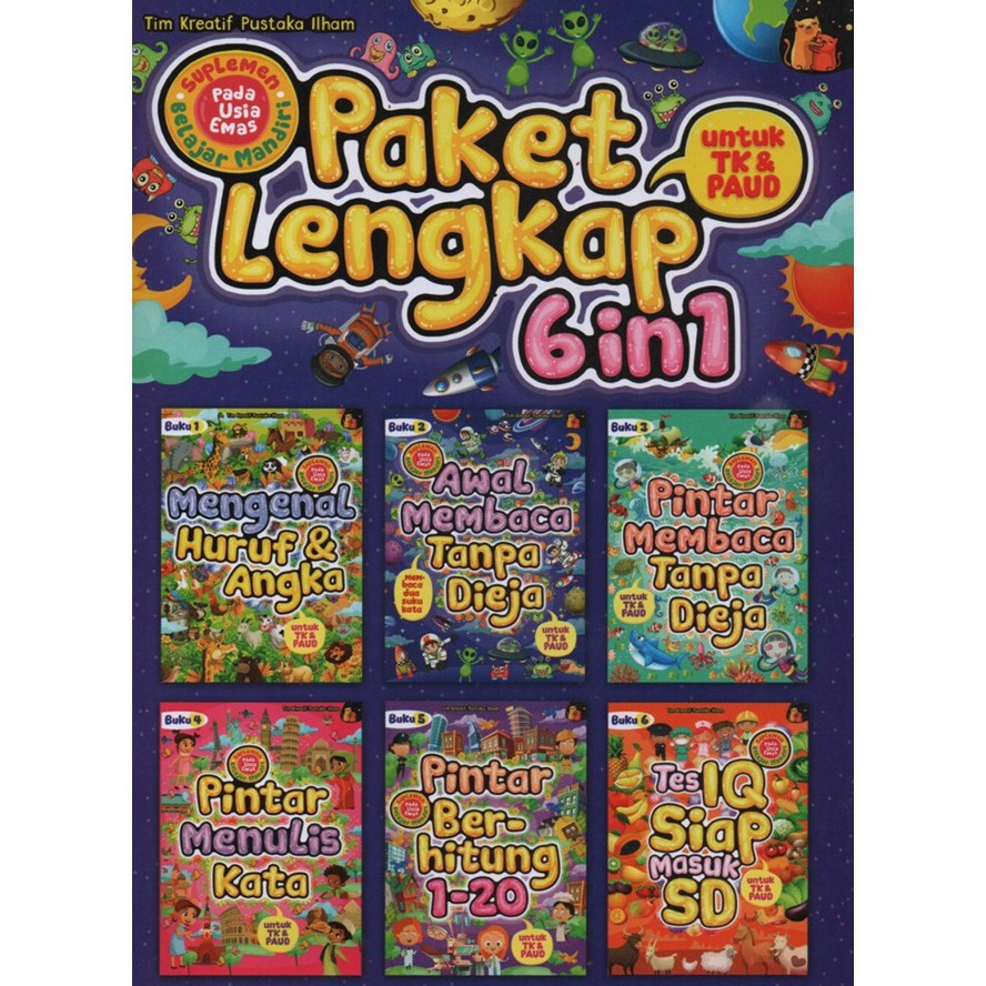 BUKU SBM PADA USIA EMAS: PAKET LENGKAP 6 IN 1 UNTUK TK &amp; PAUD