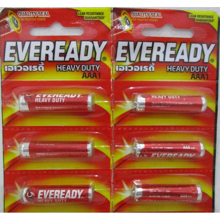 EVEREADY Batere Baterei A3/AAA1 Heavy Duty Super Strong ***