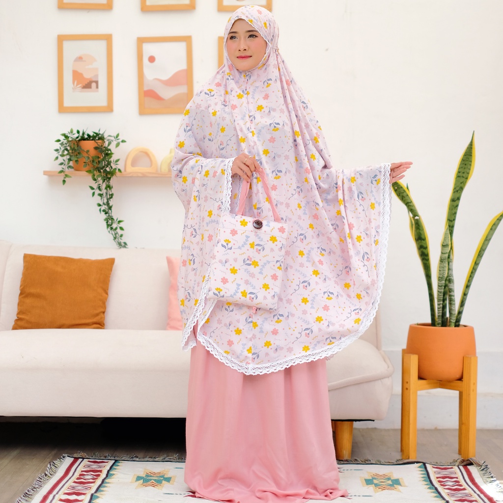 MUKENA DEWASA KATUN RAYON PREMIUM 2  IN 1 AMIRA