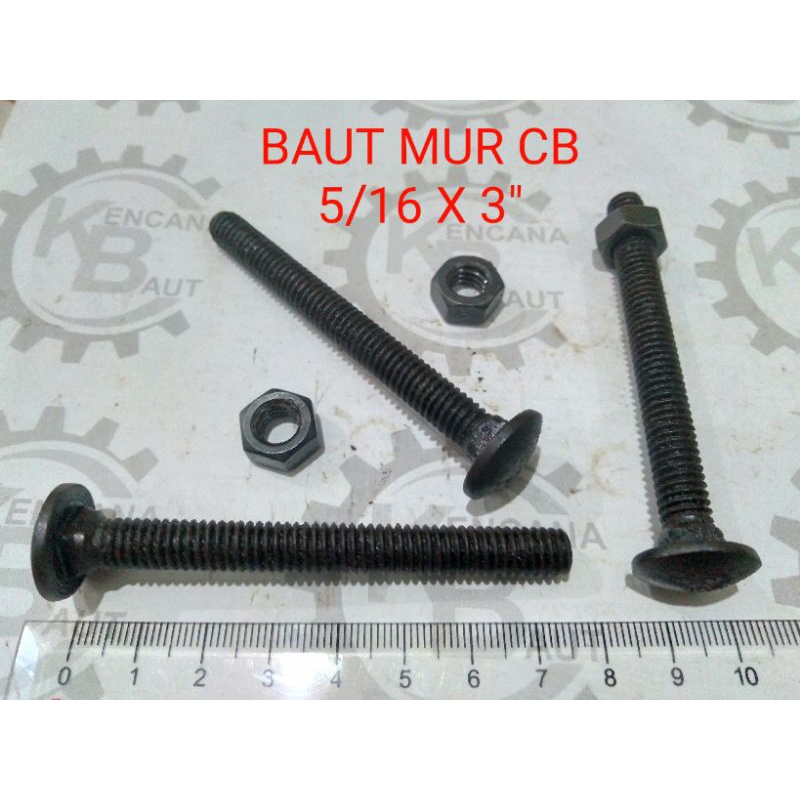 BAUT CB 5/16 X 3" / BAUT PAYUNG/ BAUT PAGAR / BUMPER/ BAK