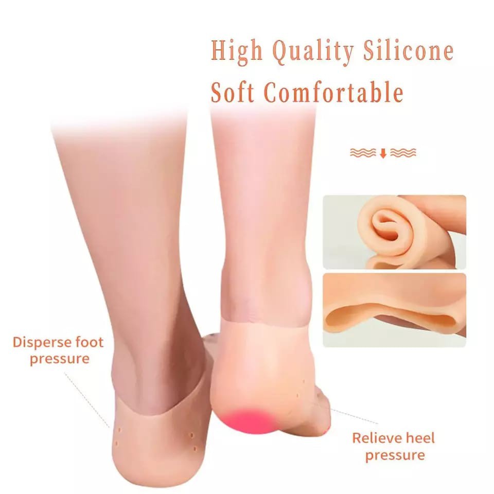 1 Pasang Pelindung Tumit Silicone / Insole Silikon Elastis