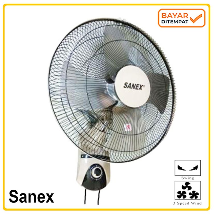 SANEX FW-1868 WALL FAN 18 Kipas Angin Baling'' Besi Kipas Angin Dinding 18 inch