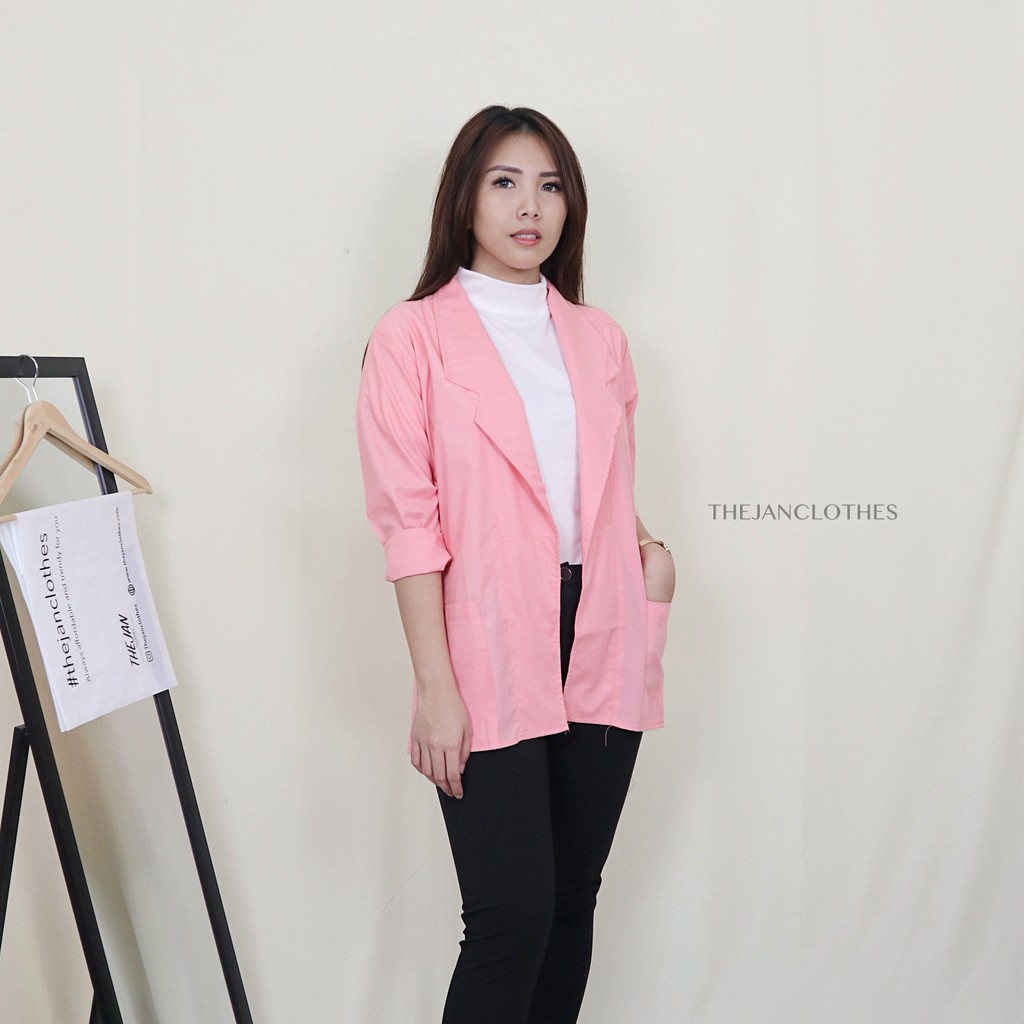 Dini blazer pink - Thejanclothes