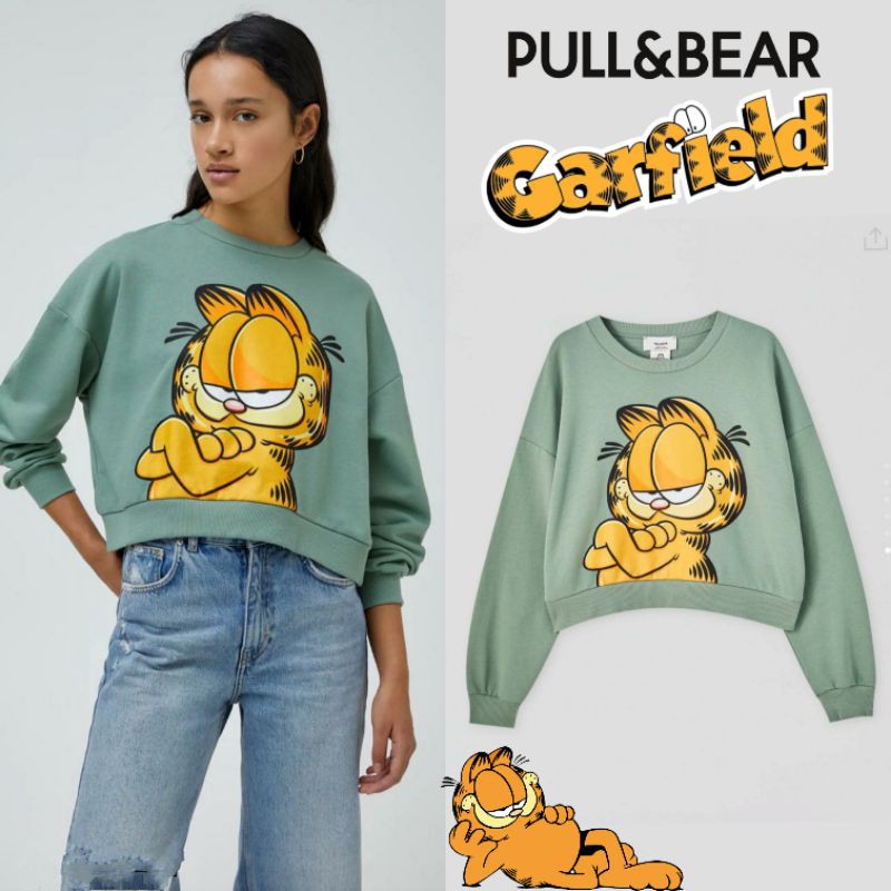 Pull n bear Garfield tosca sweatshirt//zara dumbo sweatshirt