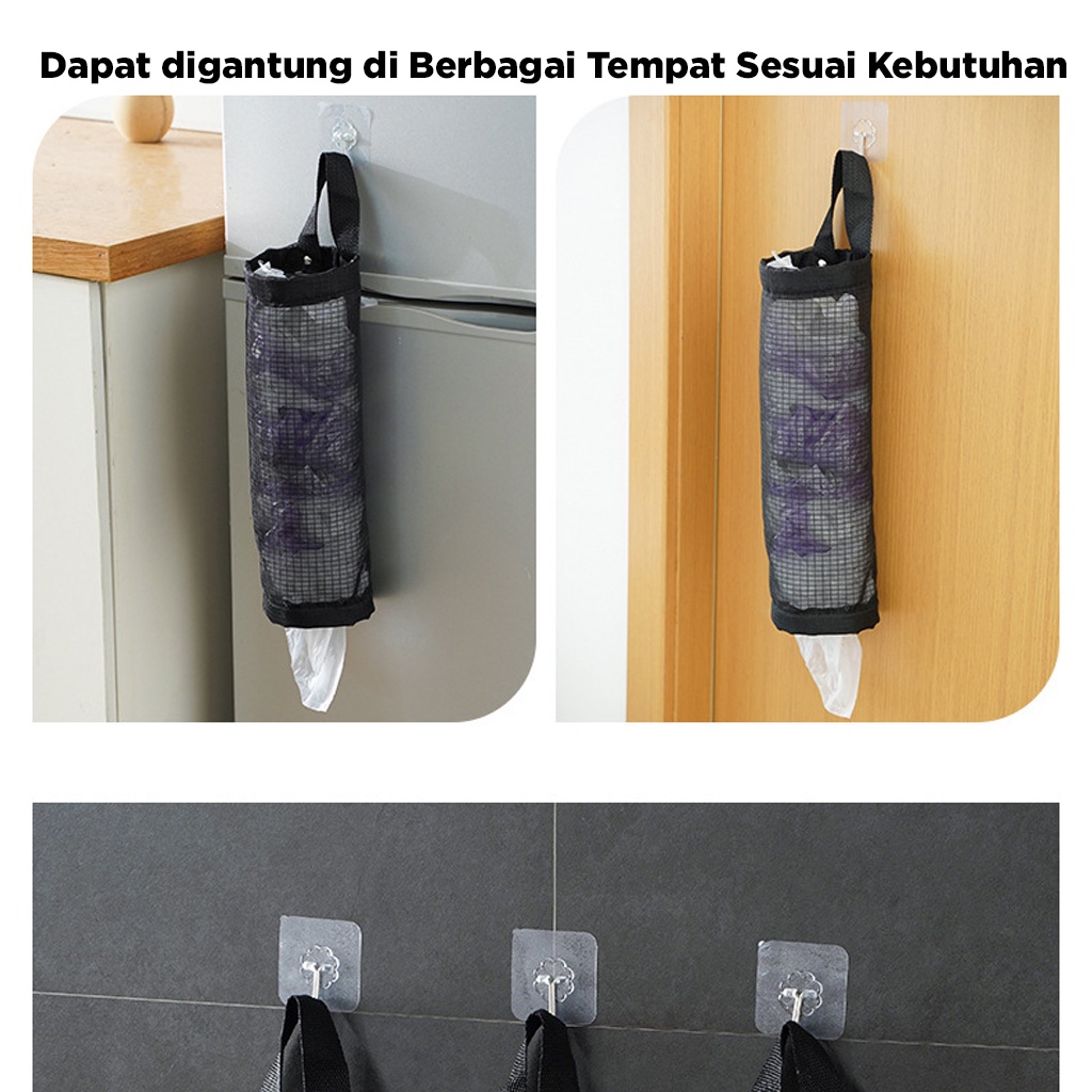 Tempat Plastik Gantung Storage bag penyimpanan kantong plastik /Kantong penyimpananan serbaguna