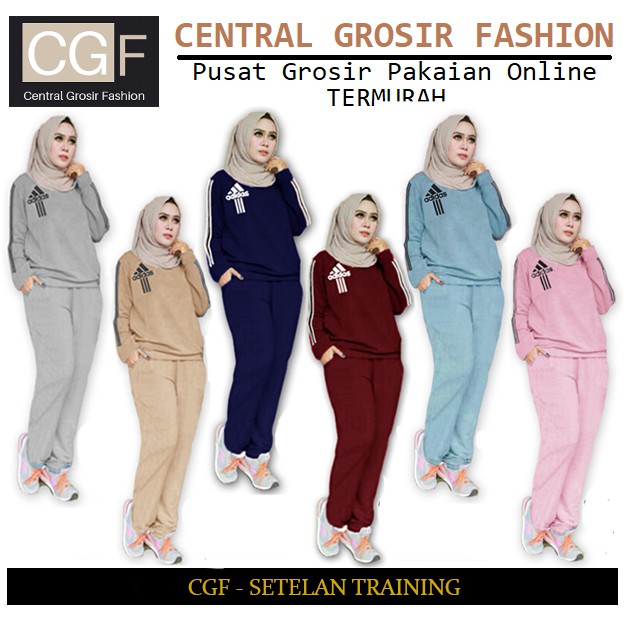 Setelan Training - Central Grosir Fashion (CGF) - Ukuran L-3XL - Matt Baby Terri