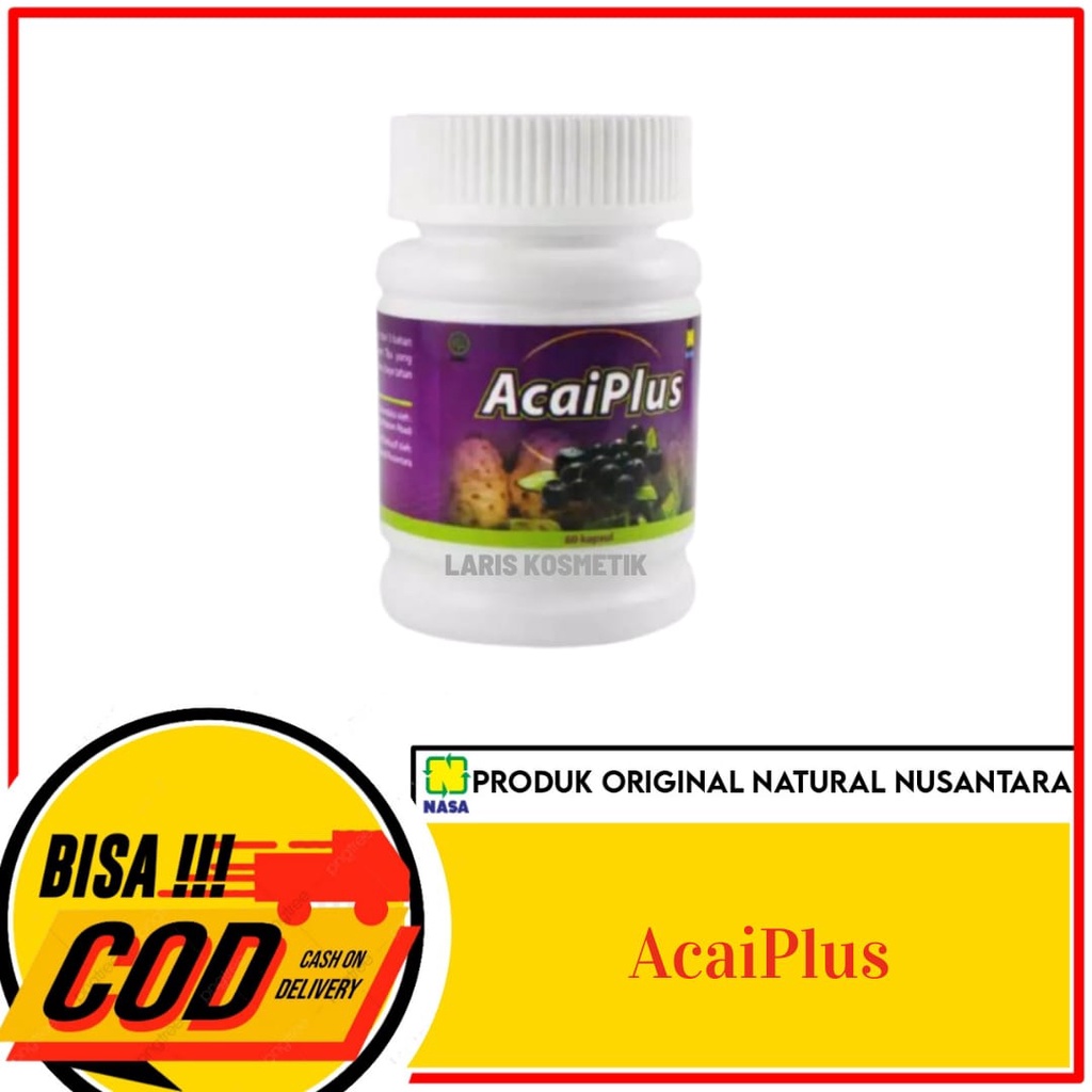 Acaiplus Acai Berry Pelangsing Nasa Tanpa Diet Original Herbal Alami