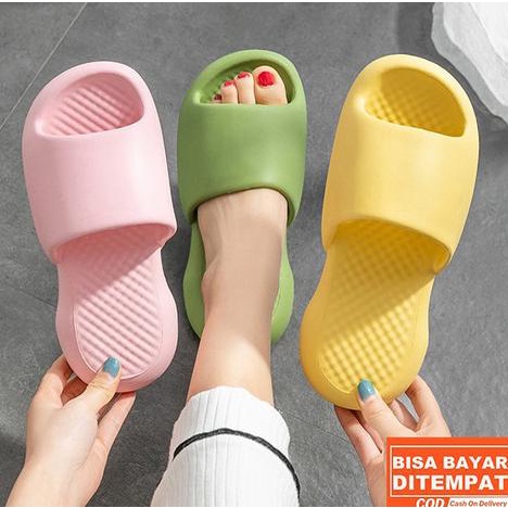 :::::::] Sandal Jelly Bahan Karet Sandal Rumah Anti Slip Korean Jelly Slippers