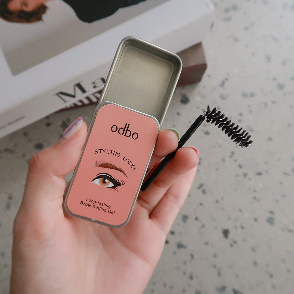 [BIG SALE] Odbo STYLING LOCK Long Lasting Brow Setting Gel Eyebrow + Free Brush