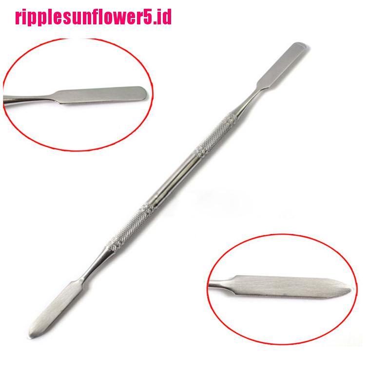 1pc Palet Spatula Stainless Steel Untuk Nail Art