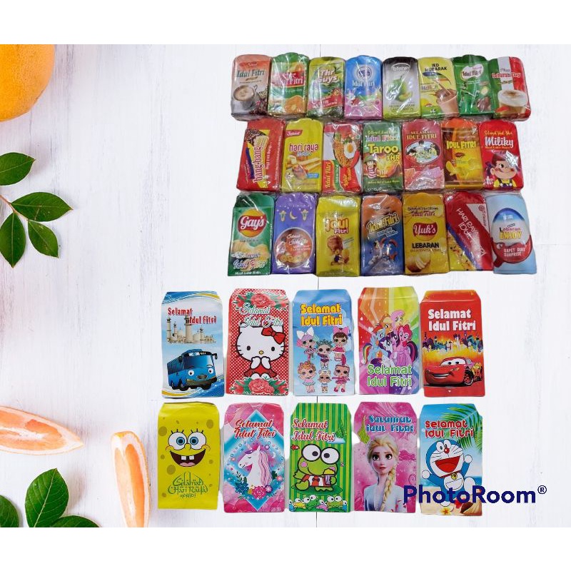 

Amplop lebaran viral unik motif snack