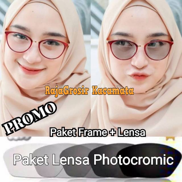 Frame kacamata wanita trend | kacamata minus ntiradiasi | kacamata best seller 1077 / 1770Termurah