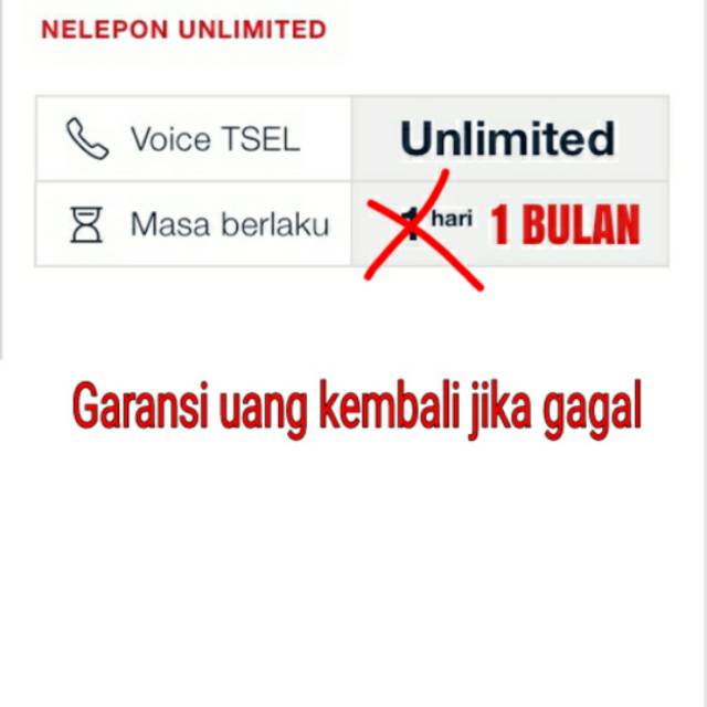 Paket Nelpon Telkomsel Unlimited 1bulan Shopee Indonesia
