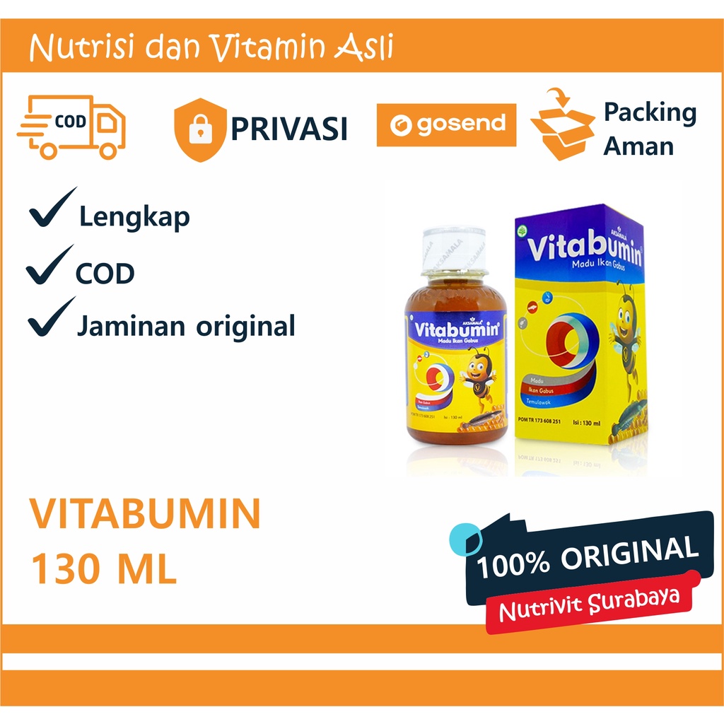 Vitabumin Madu Albumin Ikan Gabus 130ml