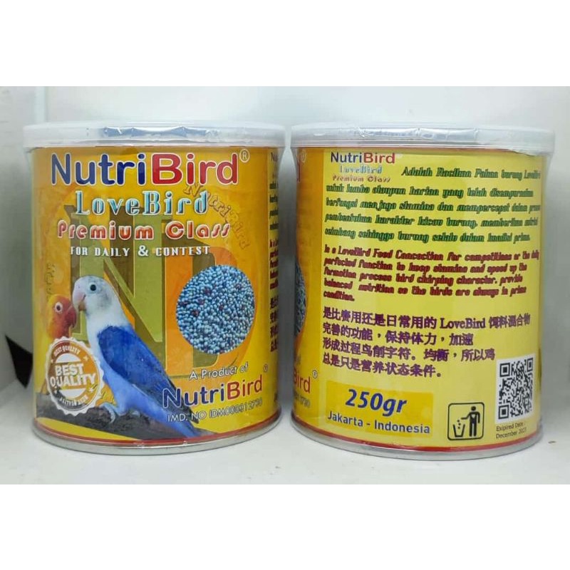 NUTRIBIRD LOVEBIRD PREMIUM CLASS