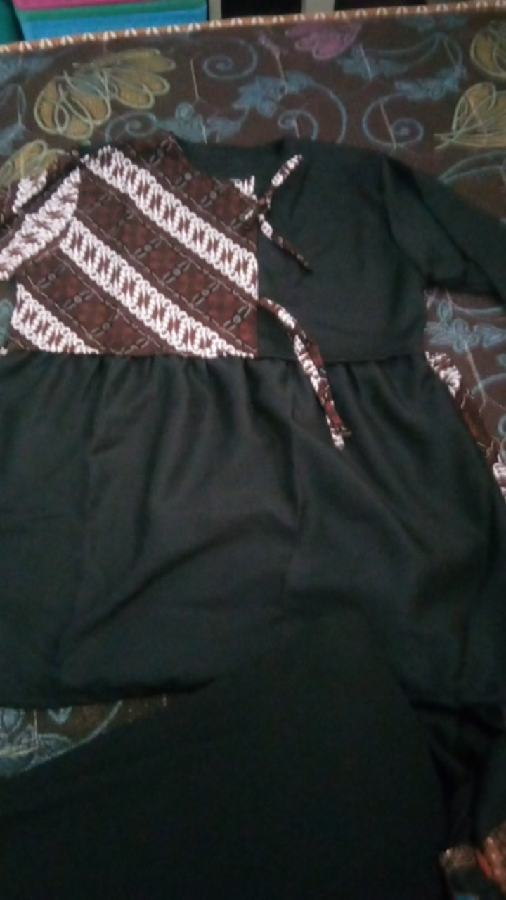 Tey-17 Batik Wanita Asj Sa Hrb026 Kenongo Kemeja Tosca Pendek