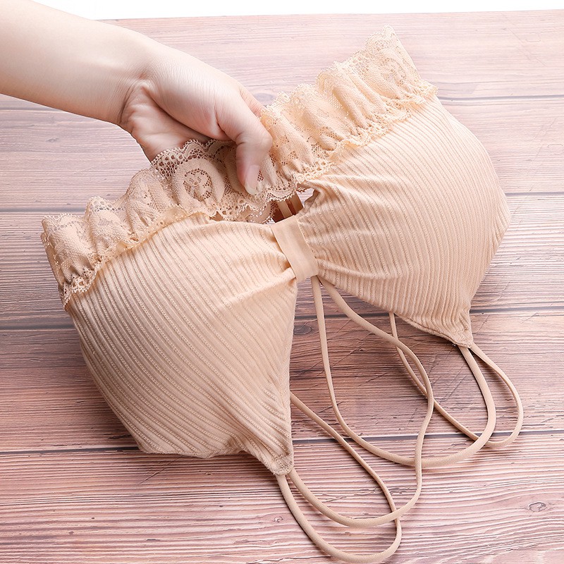 ❀ Chingu ❀ PW087 COD Bra Renda Seksi Model Tali Lilit Wanita Fashion Pakaian Dalam BH Import Surabaya