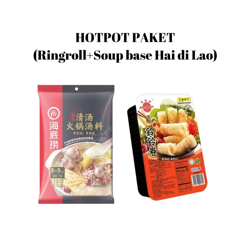 

READY GRAB/GOJEK CNY Imlek Hotpot steamboat hai di lao ringroll everbest kembang tahu medan paket