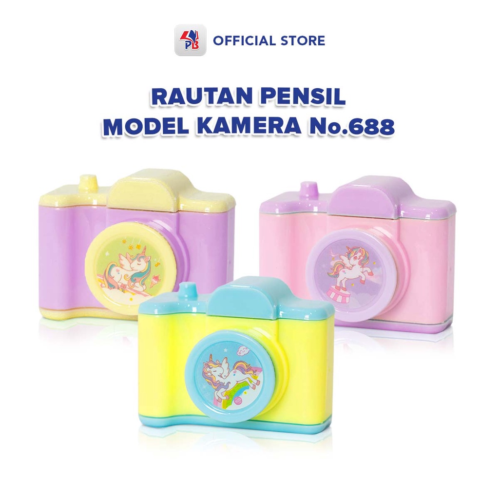 

Rautan Pensil Model Kamera Rautan Fancy Serutan Kamera 2 Lubang Bahan Plastik / PB EDUKASI ANAK - PBNB