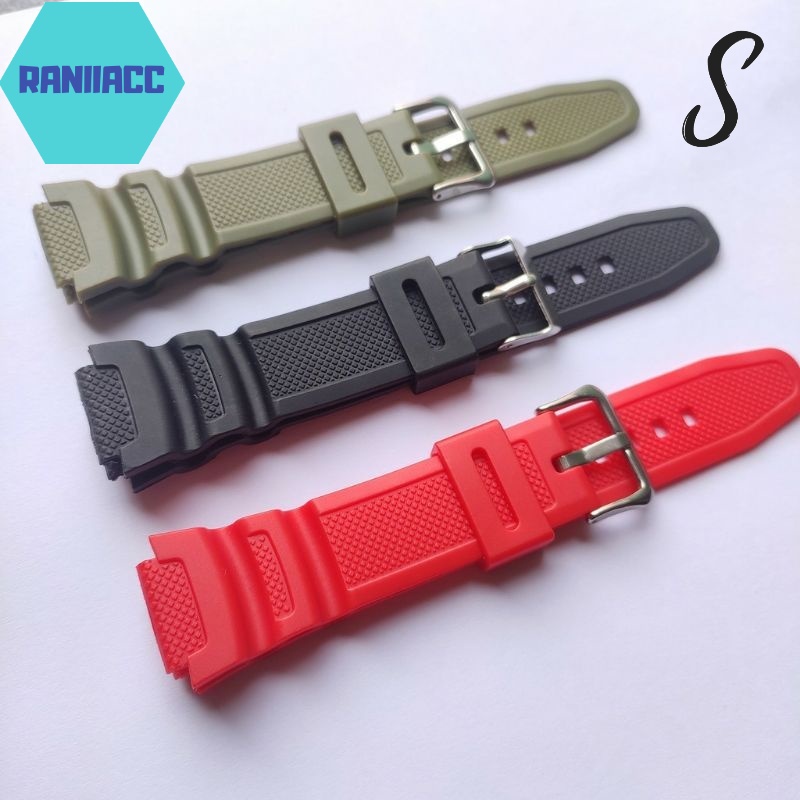 Strap Tali Jam Casio AE-1000 GS-1002 DG-3060T SKMEI 1454 RUBBER STRAP JAM CASIO AE1000 GS1002 DG3060