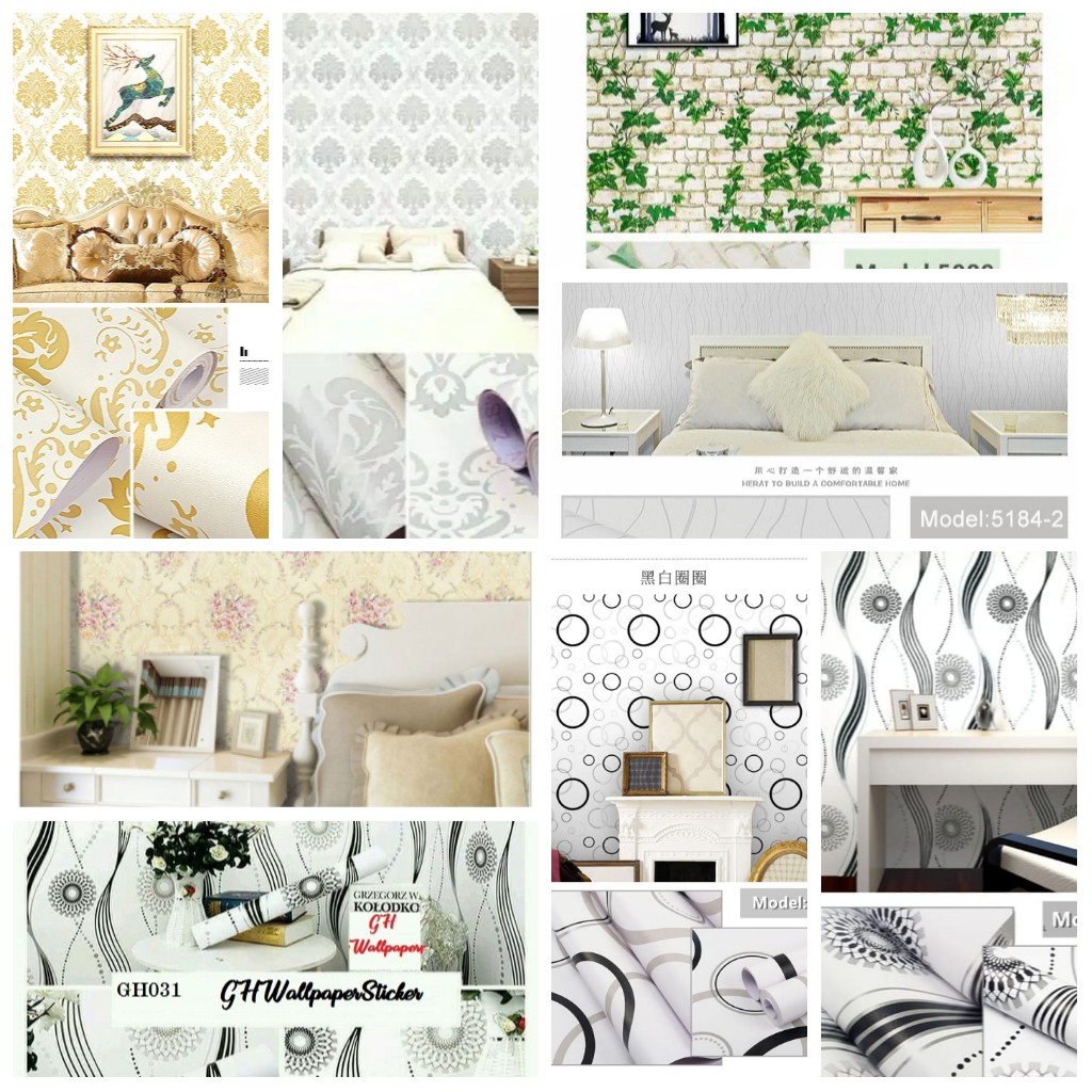 Home Wallpaper Wallpaper Sticker Dinding  Motif  Anti 