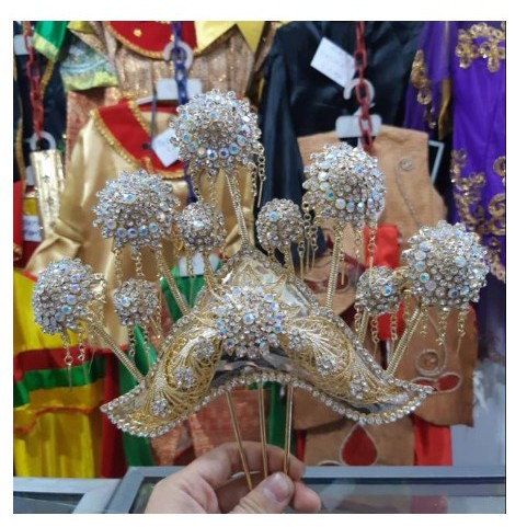 gunungan sari ayu kembang goyang untuk kepala pengantin adat jawa