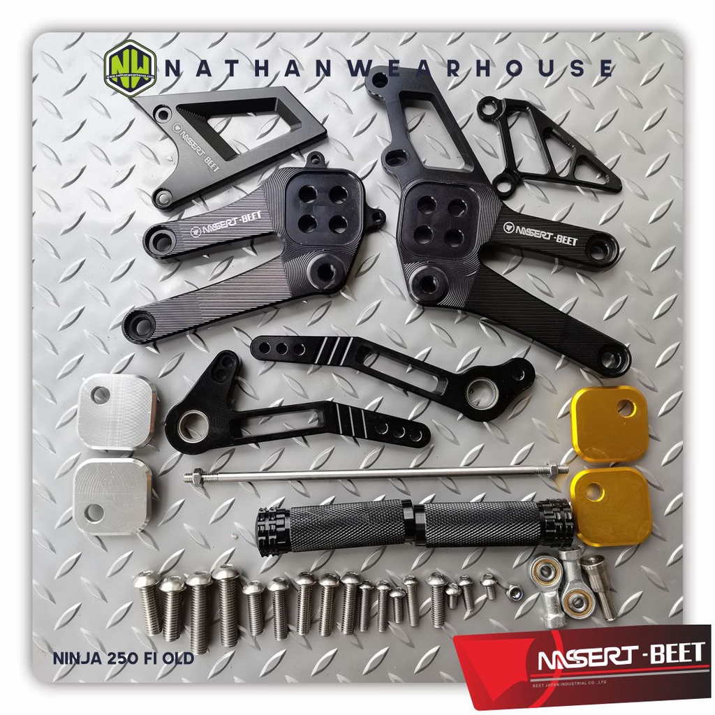 Footstep Underbone Racing Ninja 250 Fi OLD Lama Full CNC Nassert Beet