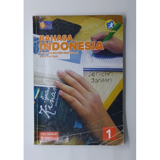 Buku BAHASA INDONESIA WAJIB untuk Sma kelas 10, Grafindo