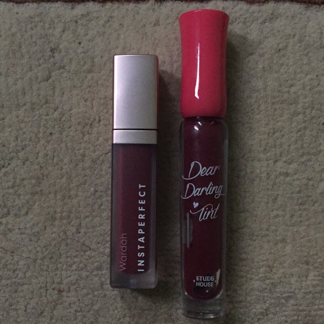 Wardah Instaperfect Lip matte Vibe  + Etude Dear Darling wg Tint RD305