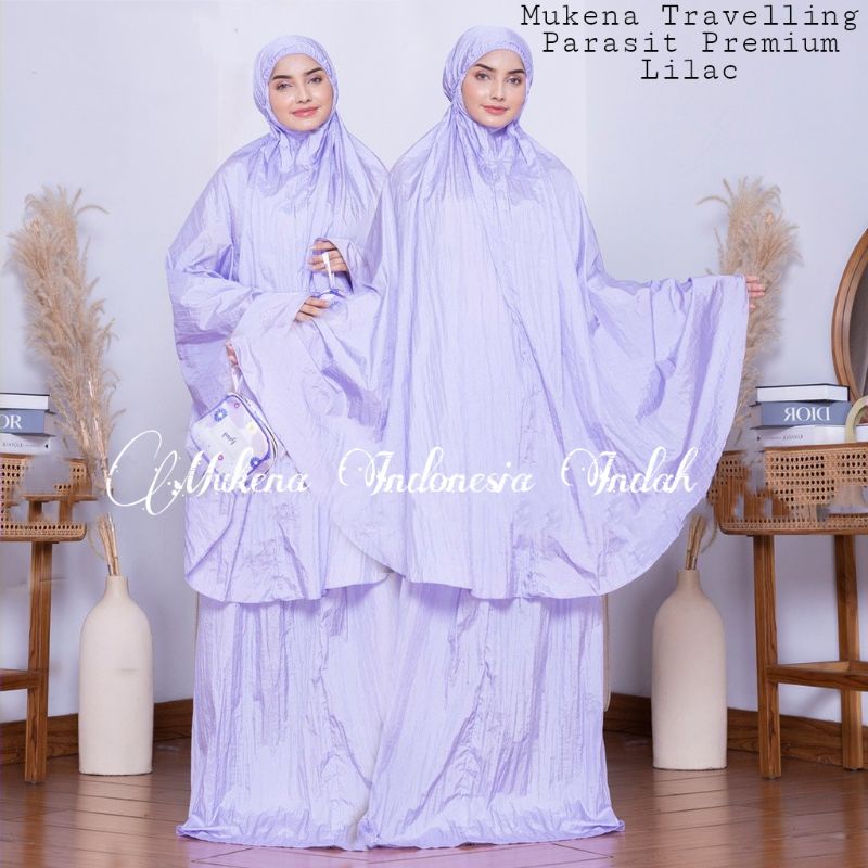 MUKENA  PARASIT TRAVELLING PREMIUM JUMBO DEWASA || RUKUH TELEKUNG KADO LEBARAN HAJI GROSIR TERMURAH 